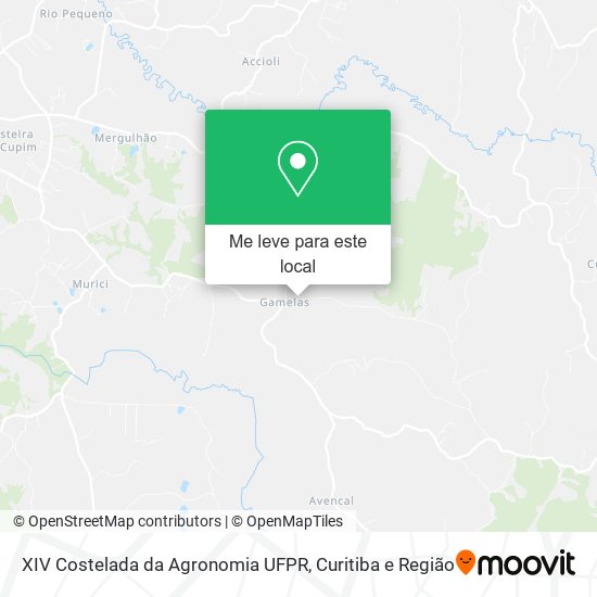 XIV Costelada da Agronomia UFPR mapa