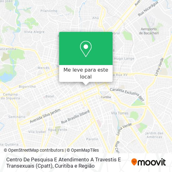 Centro De Pesquisa E Atendimento A Travestis E Transexuais (Cpatt) mapa