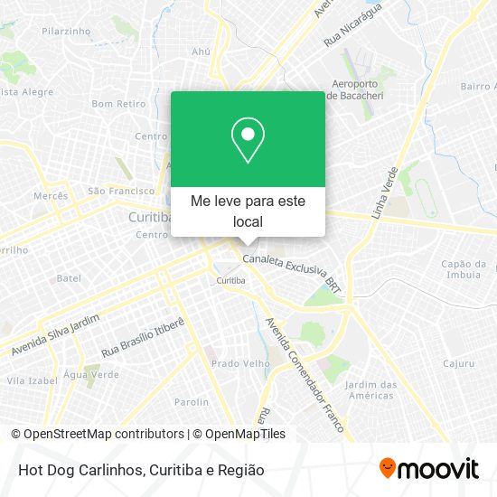 Hot Dog Carlinhos mapa