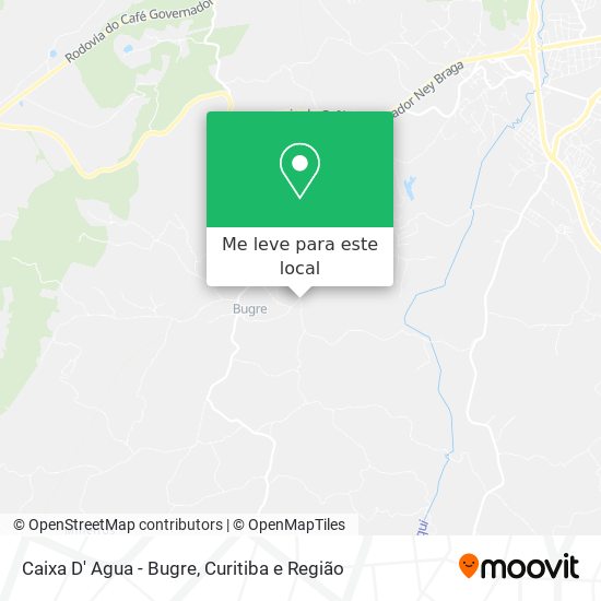 Caixa D' Agua - Bugre mapa