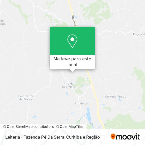 Leiteria - Fazenda Pé Da Serra mapa