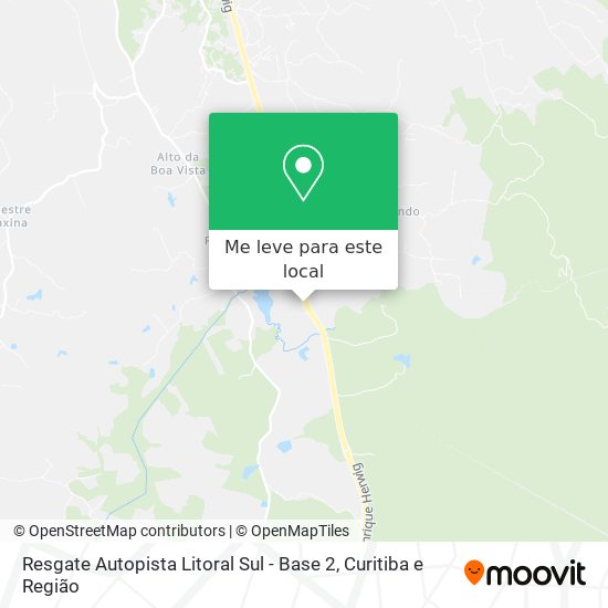 Resgate Autopista Litoral Sul - Base 2 mapa