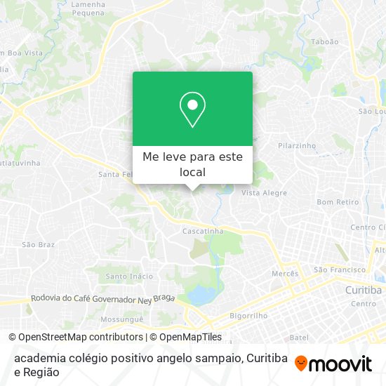 academia colégio positivo angelo sampaio mapa