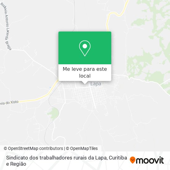 Sindicato dos trabalhadores rurais da Lapa mapa