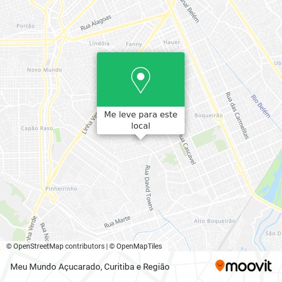 Meu Mundo Açucarado mapa