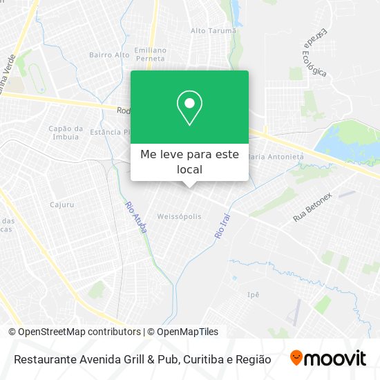 Restaurante Avenida Grill & Pub mapa