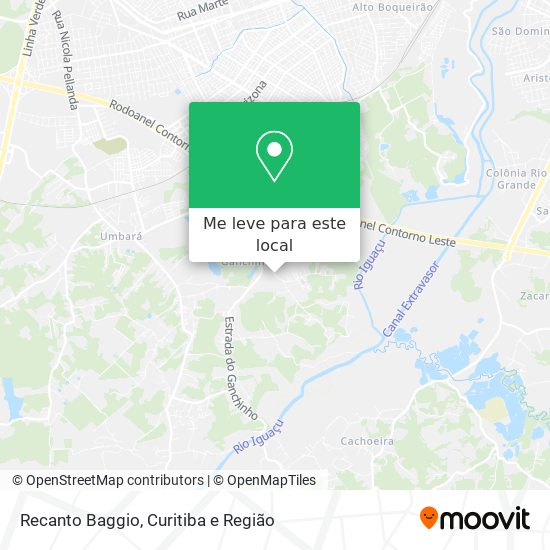 Recanto Baggio mapa