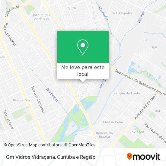 Gm Vidros Vidraçaria mapa