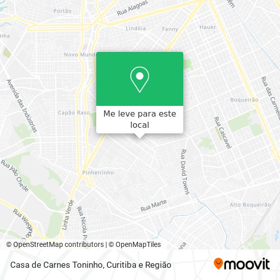 Casa de Carnes Toninho mapa