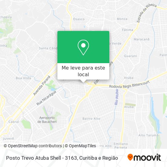 Posto Trevo Atuba Shell - 3163 mapa