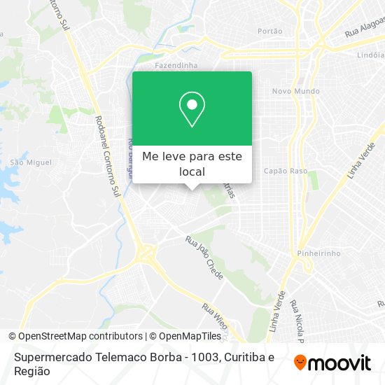 Supermercado Telemaco Borba - 1003 mapa