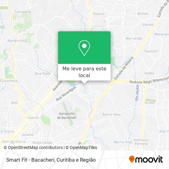 Smart Fit - Bacacheri mapa