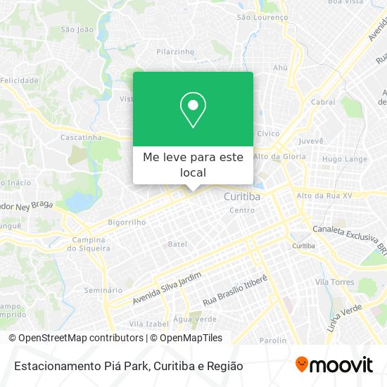 Estacionamento Piá Park mapa