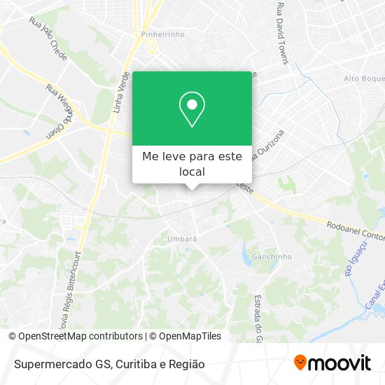 Supermercado GS mapa