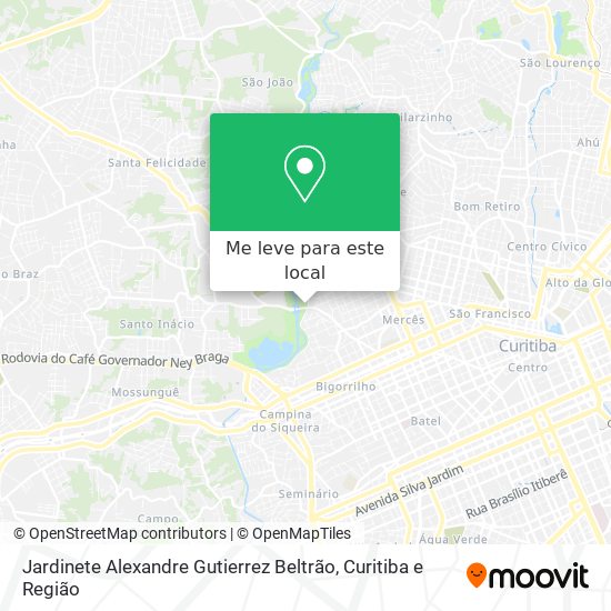 Jardinete Alexandre Gutierrez Beltrão mapa