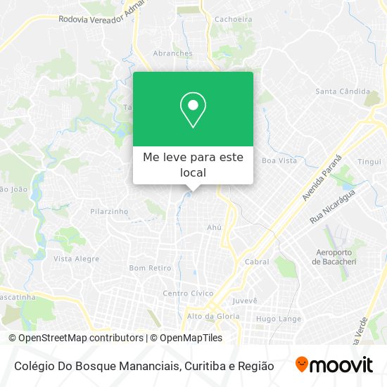 Colégio Do Bosque Mananciais mapa