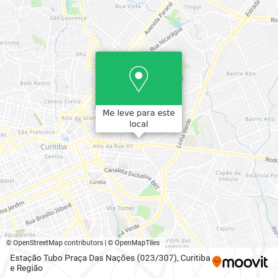 Estação Tubo Praça Das Nações (023 / 307) mapa