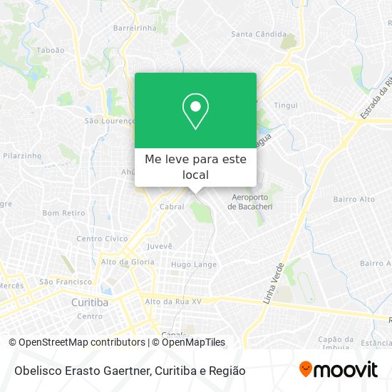 Obelisco Erasto Gaertner mapa