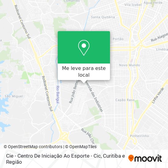 Cie - Centro De Iniciação Ao Esporte - Cic mapa