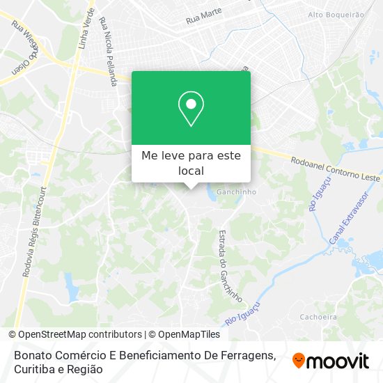 Bonato Comércio E Beneficiamento De Ferragens mapa