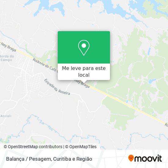 Balança / Pesagem mapa