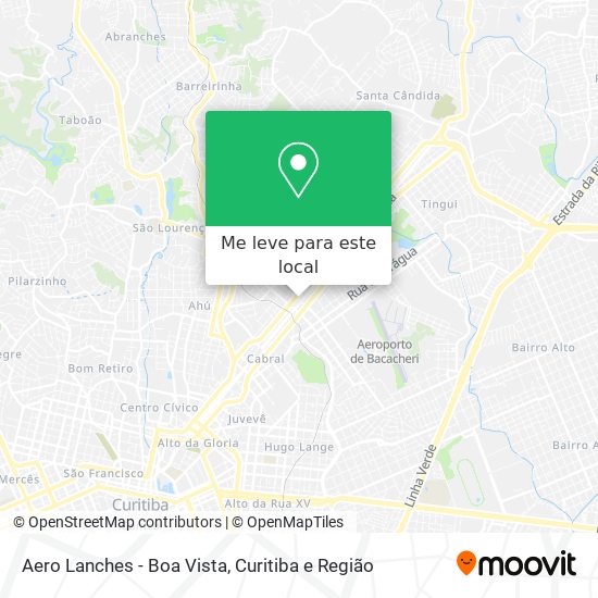 Aero Lanches - Boa Vista mapa