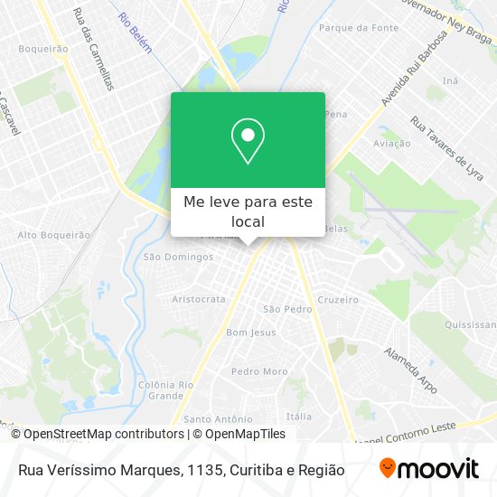 Rua Veríssimo Marques, 1135 mapa
