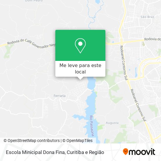 Escola Minicipal Dona Fina mapa