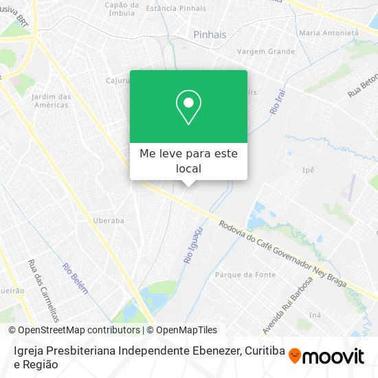 Igreja Presbiteriana Independente Ebenezer mapa