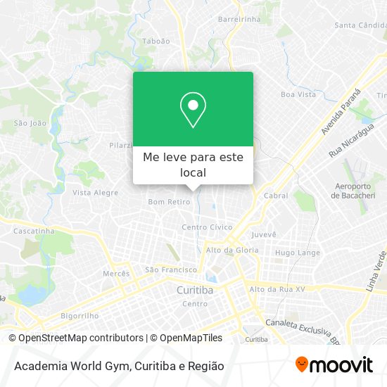 Academia World Gym mapa