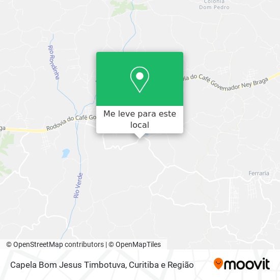 Capela Bom Jesus Timbotuva mapa