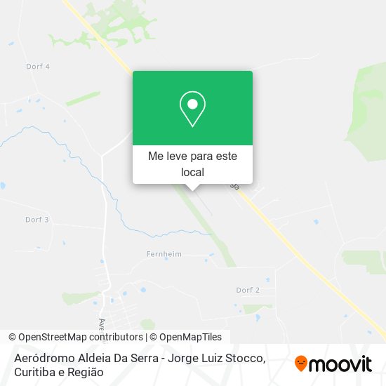 Aeródromo Aldeia Da Serra - Jorge Luiz Stocco mapa