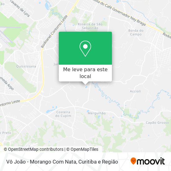 Vô João - Morango Com Nata mapa