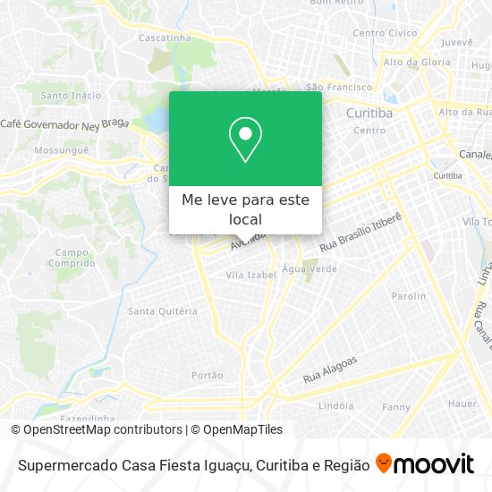 Supermercado Casa Fiesta Iguaçu mapa