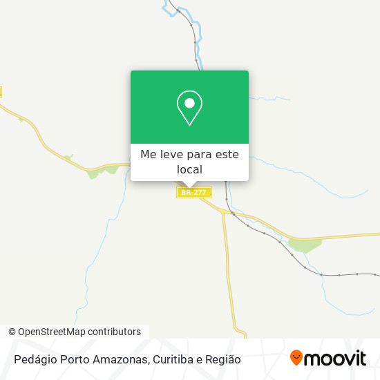 Pedágio Porto Amazonas mapa