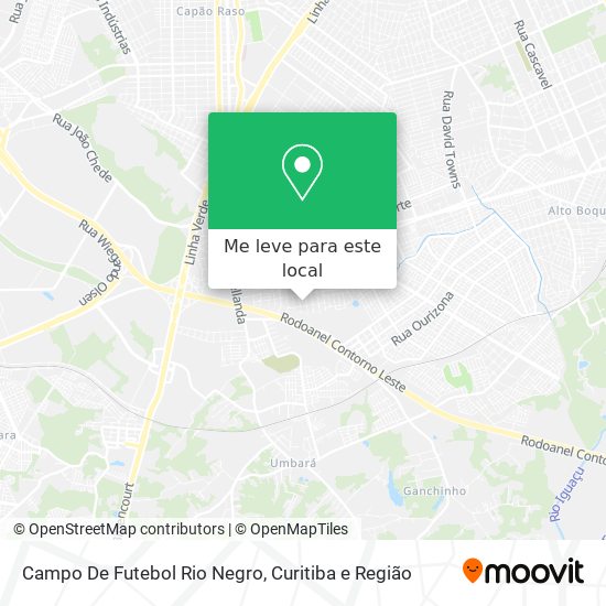 Campo De Futebol Rio Negro mapa