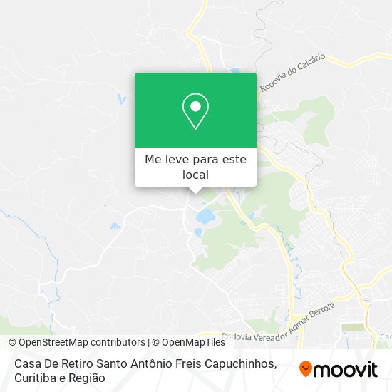 Casa De Retiro Santo Antônio Freis Capuchinhos mapa