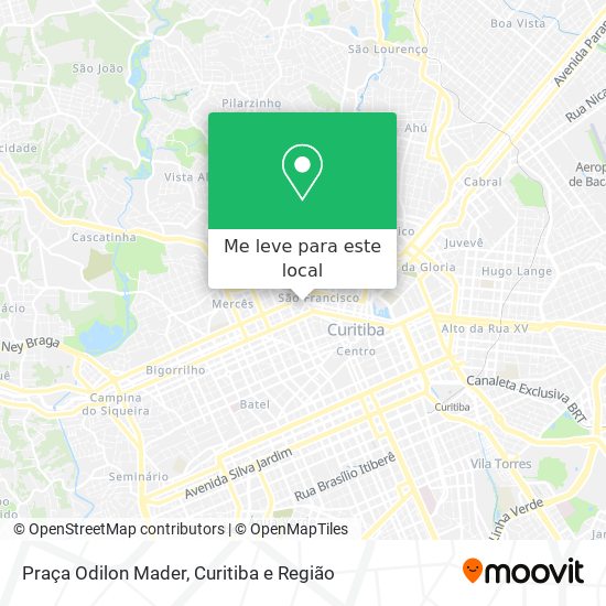 Praça Odilon Mader mapa