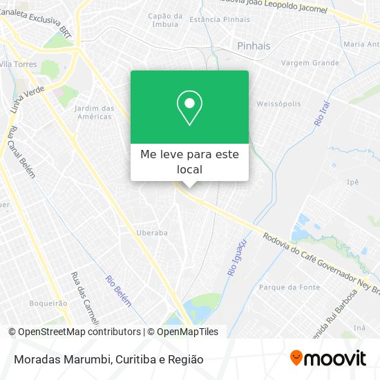 Moradas Marumbi mapa