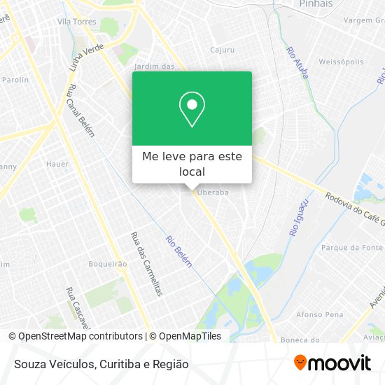 Souza Veículos mapa