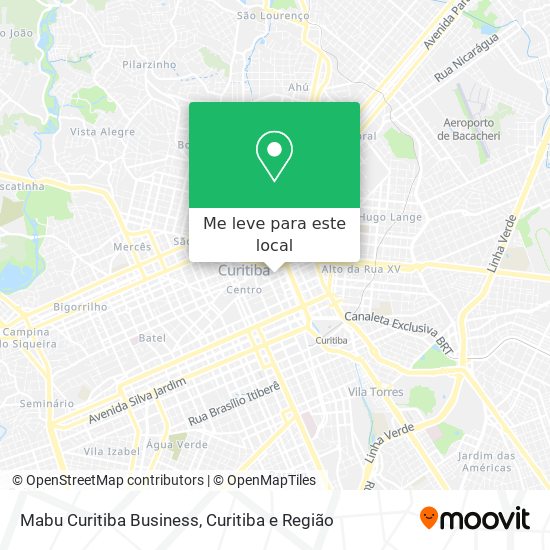 Mabu Curitiba Business mapa