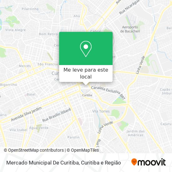 Mercado Municipal De Curitiba mapa