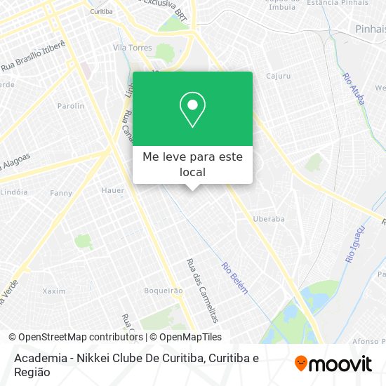 Academia - Nikkei Clube De Curitiba mapa