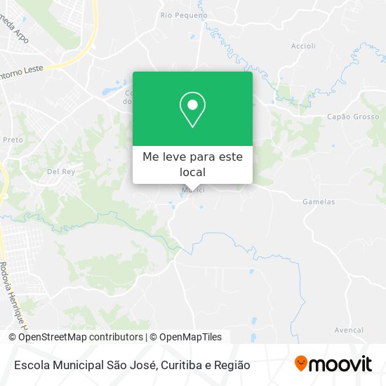 Escola Municipal São José mapa