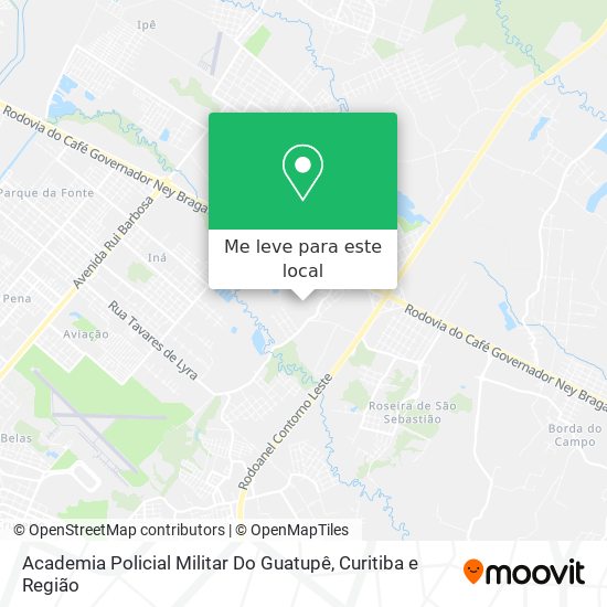 Academia Policial Militar Do Guatupê mapa