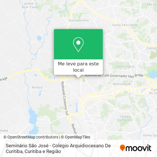 Seminário São José - Colégio Arquidiocesano De Curitiba mapa