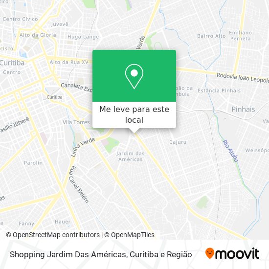 Shopping Jardim Das Américas mapa