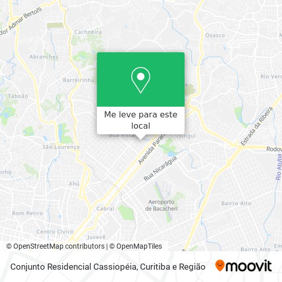 Conjunto Residencial Cassiopéia mapa