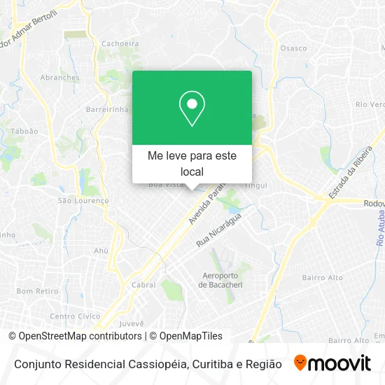 Conjunto Residencial Cassiopéia mapa