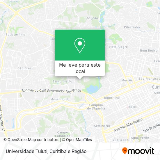 Universidade Tuiuti mapa